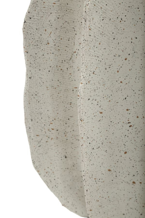 Titlul imaginii principale: Vază decorativă crem din rășină cu design organic sculptural 26x40 cm [5]