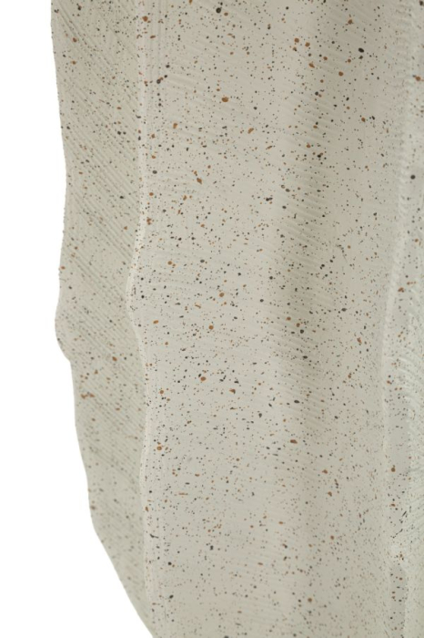 Titlul imaginii principale: Vază decorativă crem din rășină cu design sculptural 23x50 cm [5]