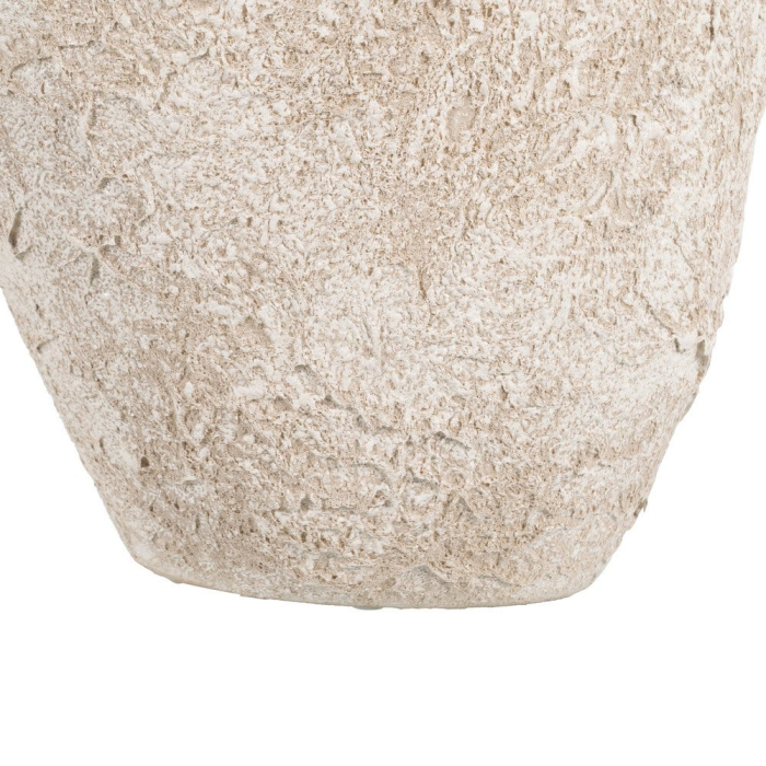 Vază decorativă din ceramică albă rustică cu formă asimetrică [8]