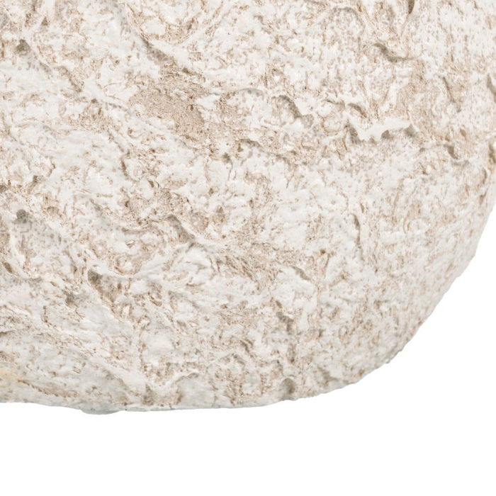 Vază decorativă din ceramică albă rustică formă asimetrică mică [8]