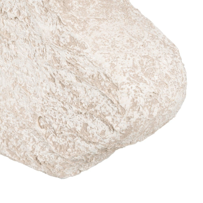 Vază decorativă din ceramică albă rustică cu formă sculpturală [7]