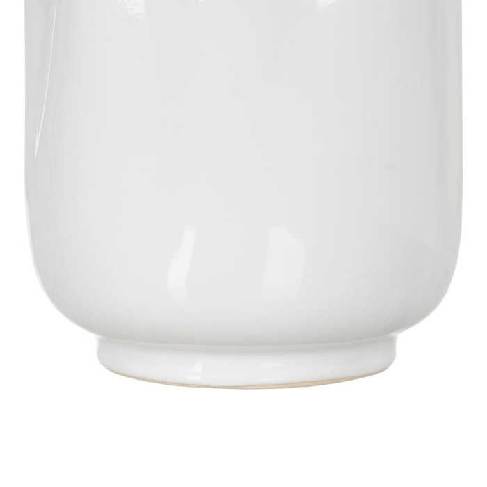 Vază decorativă din ceramică albă design sculptural deschideri multiple [6]