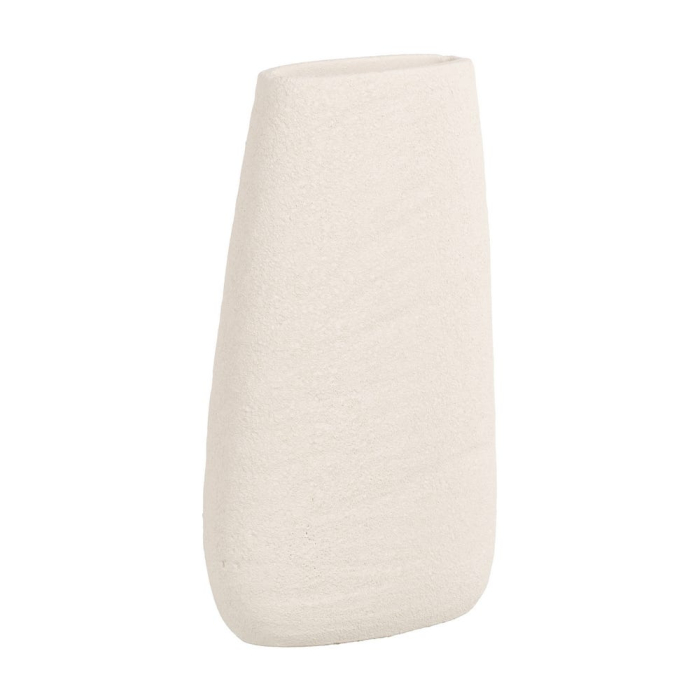 Vază decorativă ceramică albă formă conică [3]