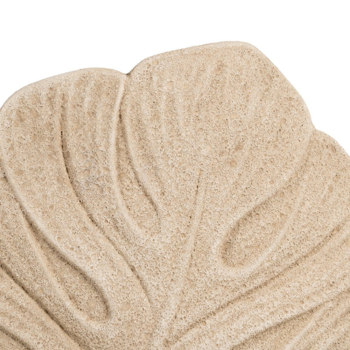 Vază decorativă ceramică crem formă frunză reliefată [4]