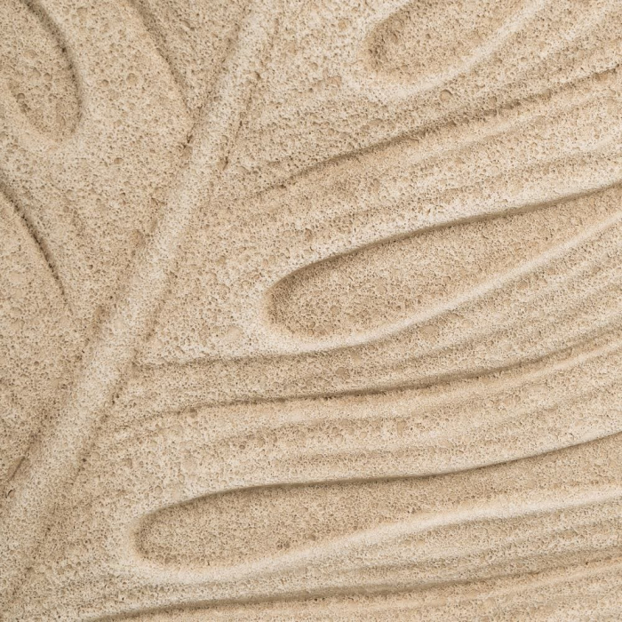 Vază decorativă ceramică crem formă frunză reliefată [5]