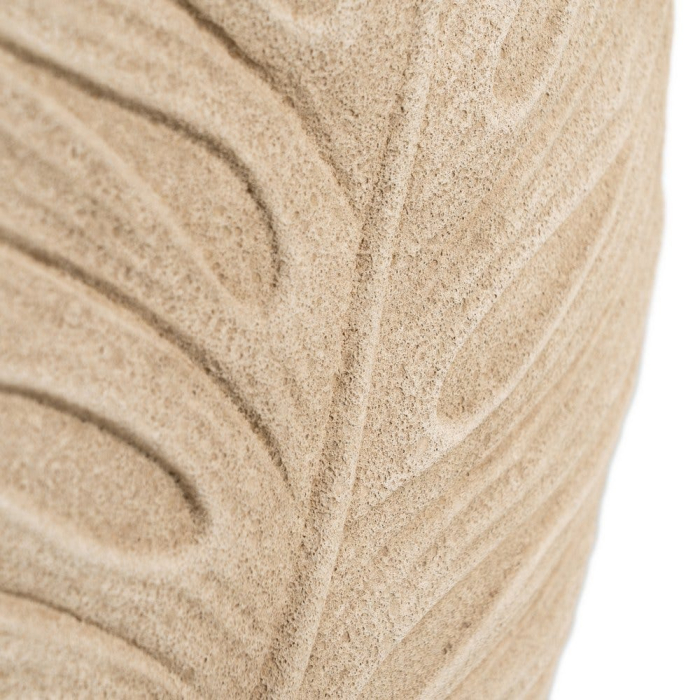 Vază decorativă ceramică crem formă frunză reliefată [7]