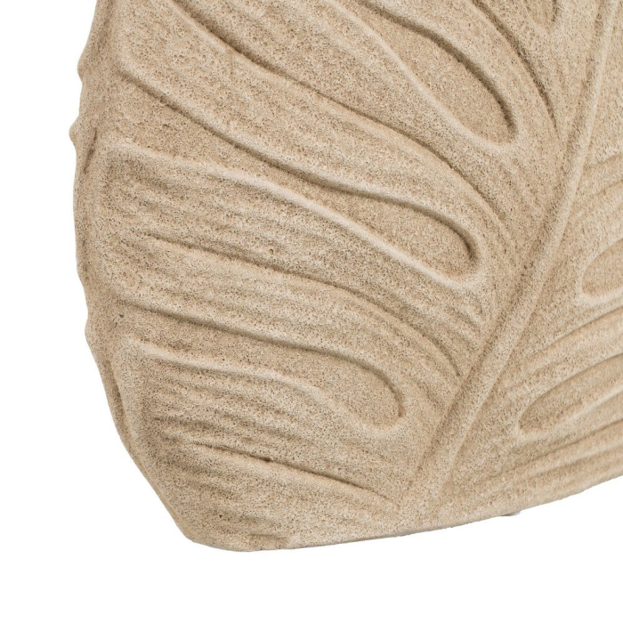 Vază decorativă ceramică crem formă frunză reliefată [8]