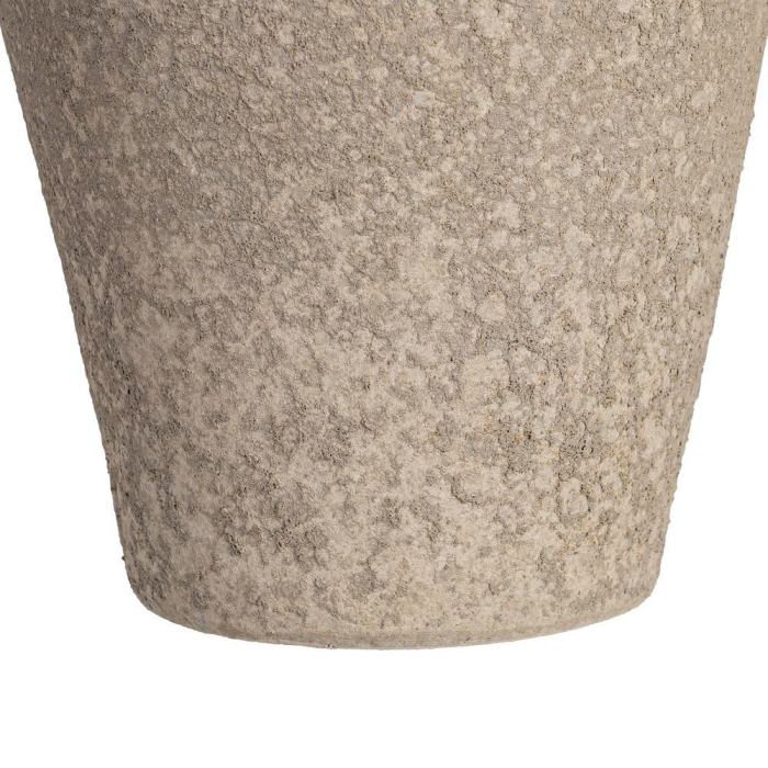 Vază decorativă ceramică crem formă rotunjită [6]