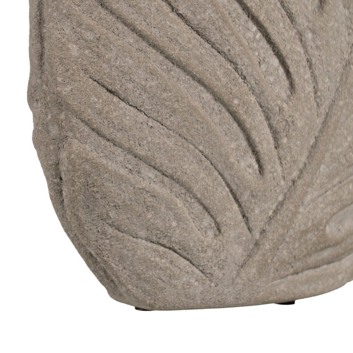 Vază decorativă ceramică gri formă frunză reliefată [8]