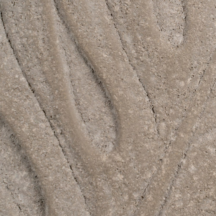 Vază decorativă ceramică gri formă frunză reliefată [6]