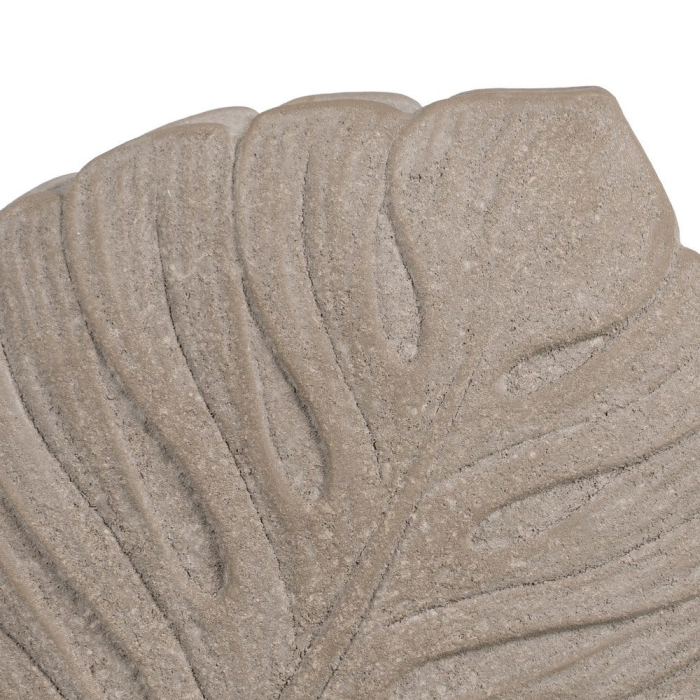 Vază decorativă ceramică gri formă frunză reliefată [5]