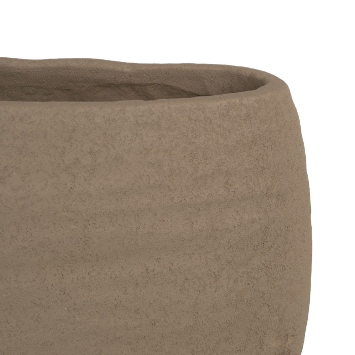 Vază decorativă ceramică gri închis aspect piatră organică [5]