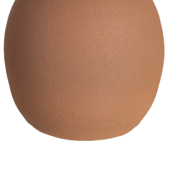 Vază decorativă din ceramică maro cu formă sculpturală rotunjită [6]