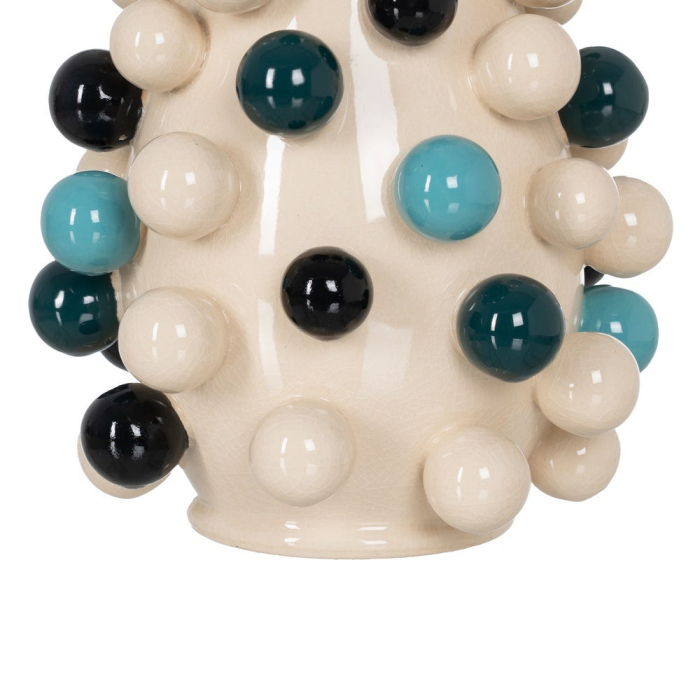 Vază decorativă din ceramică multicoloră cu relief sferic [6]