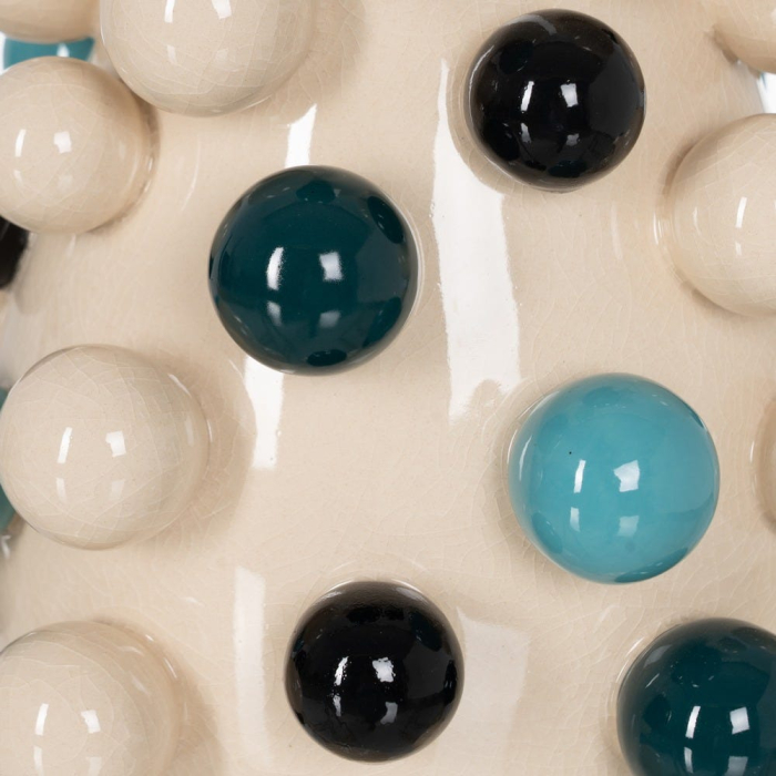 Vază decorativă din ceramică multicoloră cu relief sferic [5]