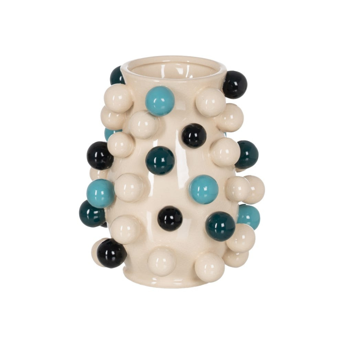 Vază decorativă din ceramică multicoloră cu relief sferic [1]