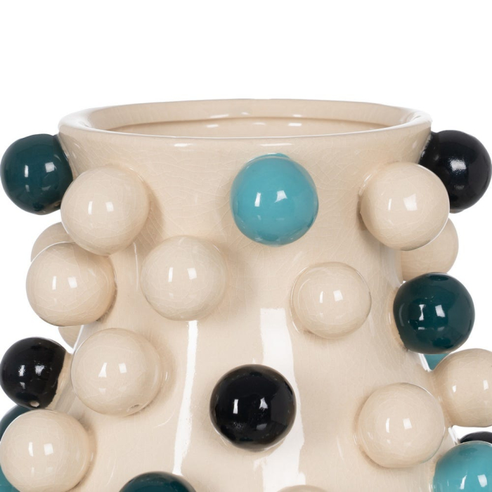 Vază decorativă din ceramică multicoloră cu relief sferic [4]