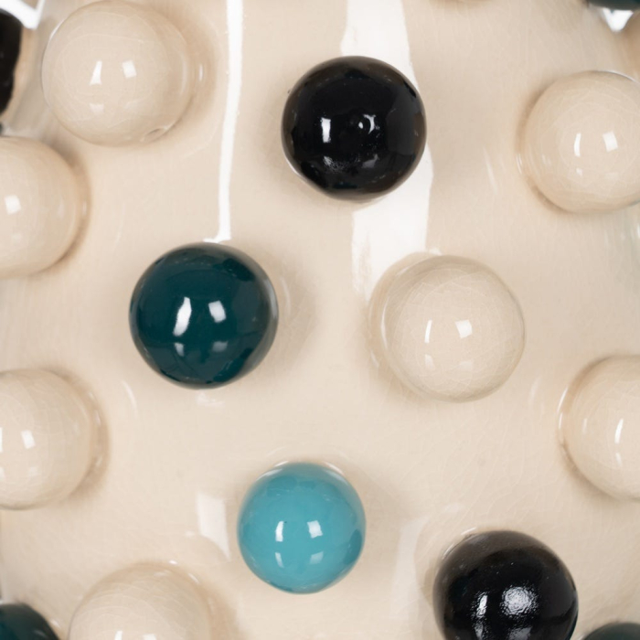 Vază decorativă din ceramică multicoloră cu relief sferic [5]