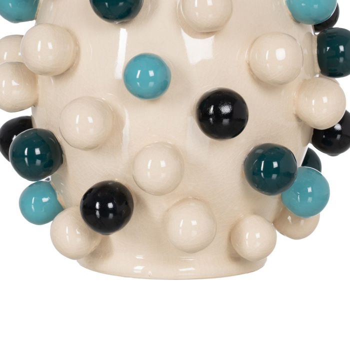 Vază decorativă din ceramică multicoloră cu relief sferic [6]