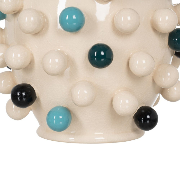 Vază decorativă din ceramică multicoloră cu relief sferic [6]