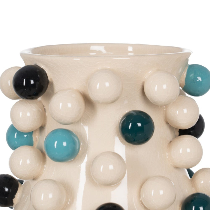 Vază decorativă din ceramică multicoloră cu relief sferic [4]