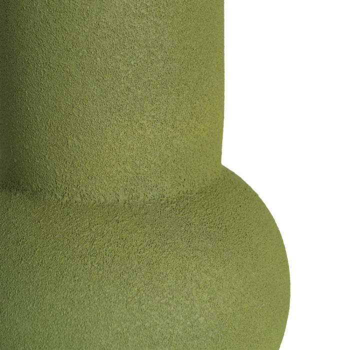 Vază decorativă din ceramică verde cu formă cilindrică și bază rotundă [5]