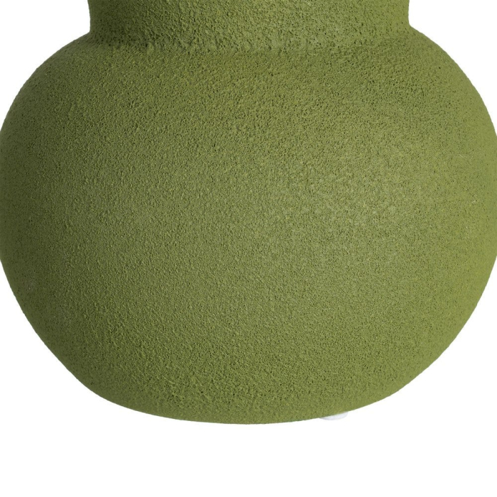 Vază decorativă din ceramică verde cu formă cilindrică și bază rotundă [6]
