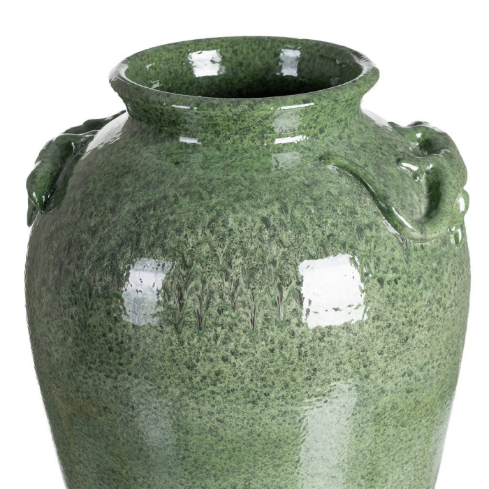 Vază decorativă din ceramică verde glazurată – formă de amforă [3]