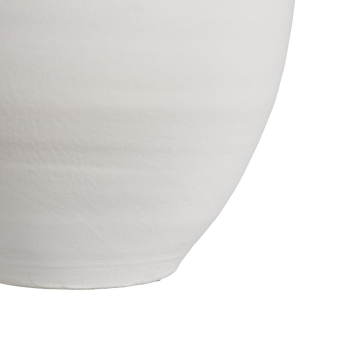 Vază decorativă lut alb două toarte [5]