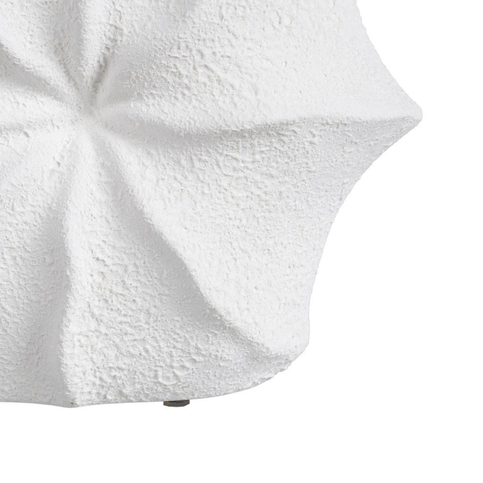 Vază decorativă lut alb formă ondulată [6]