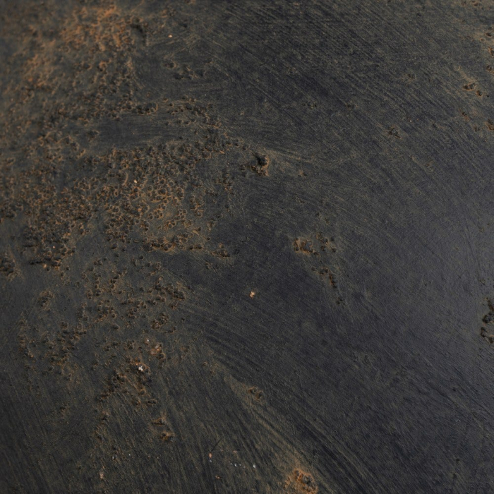 Vază decorativă din lut gri cu toartă laterală formă rotunjită [5]