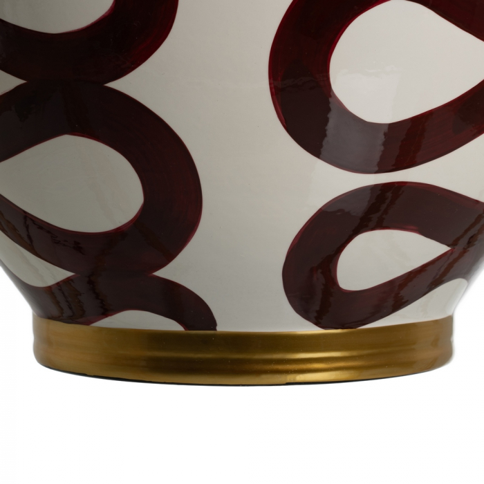 Vaza moderna portelan alb-maro pentru flori|Vaze decorative pentru spatii discrete si stilate [7]