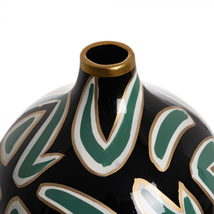 Vaza inalta negru-verde pentru decor rafinat|Vaze moderne pentru accente elegante [3]