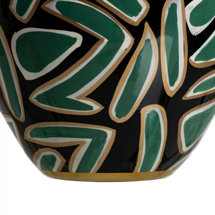 Vaza verde-negru portelan pentru decor artistic|Vaze naturale pentru interioare creative [7]