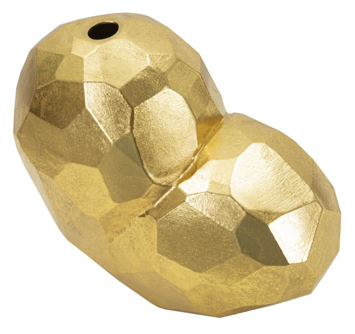Vaza inima CreativDeco model geometric auriu [2]