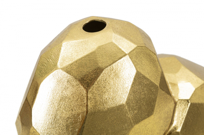 Vaza inima CreativDeco model geometric auriu [3]