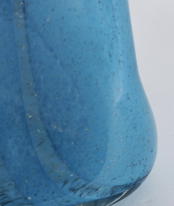 Vază sticlă albastră cu accente negre Ruise [2]