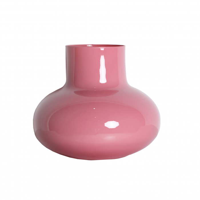 Vaza decorativa din sticla roz lucioasa Arden 30 x 26 cm [1]