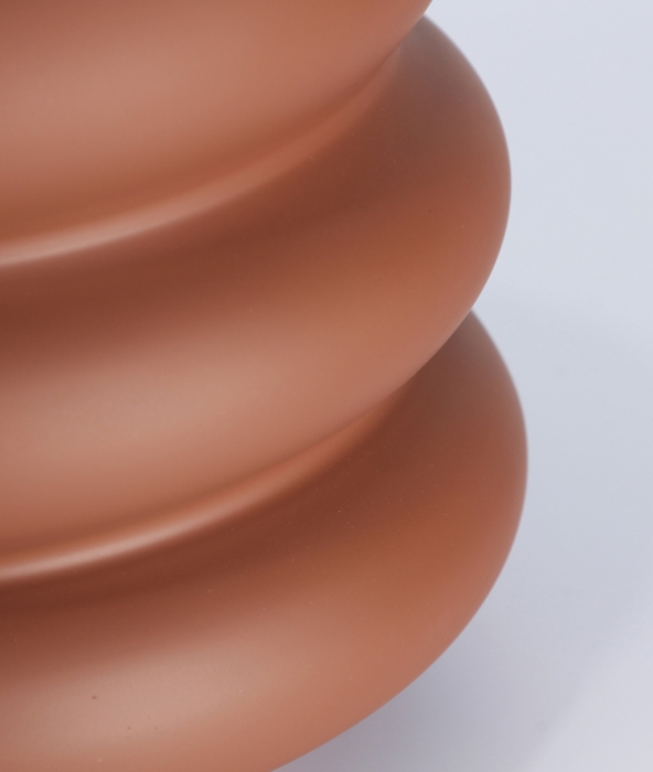 Vază sticlă mată ciocolatie Liam – vază decorativă din sticlă mată [4]