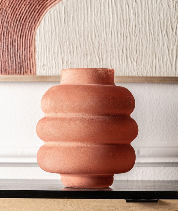 Vază decorativă KIDHA portocalie – titlu imagine principală [2]