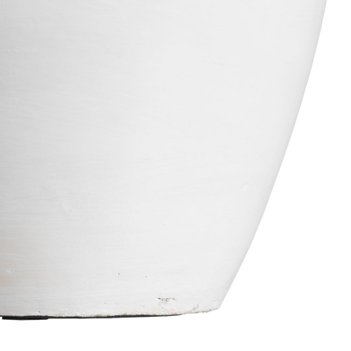 Vază decorativă teracotă albă gât cilindric gri [6]