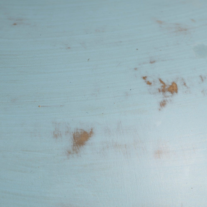 Vază decorativă din teracotă turcoaz formă rotunjită cu gât cilindric [5]