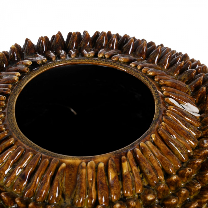 Vaza galbena ceramica decor boho modern [4]
