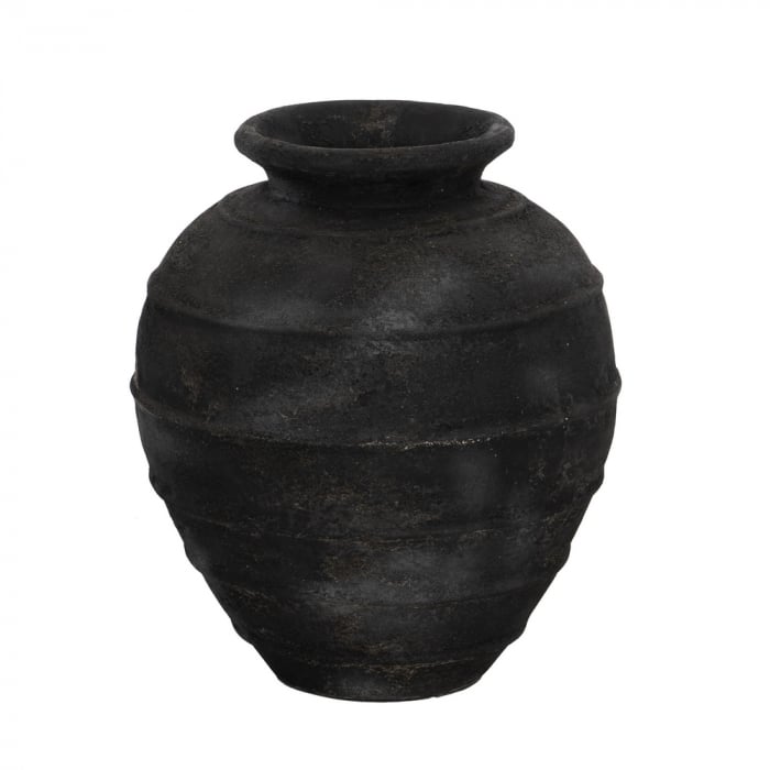 Vaza gri medie fibrociment decor modern [1]