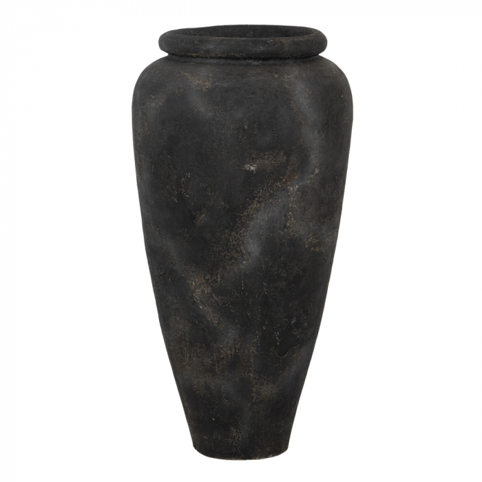 Vaza gri mare fibrociment decor modern [3]