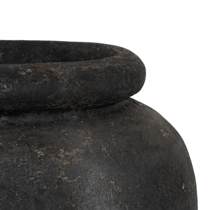 Vaza gri mare fibrociment decor modern [5]