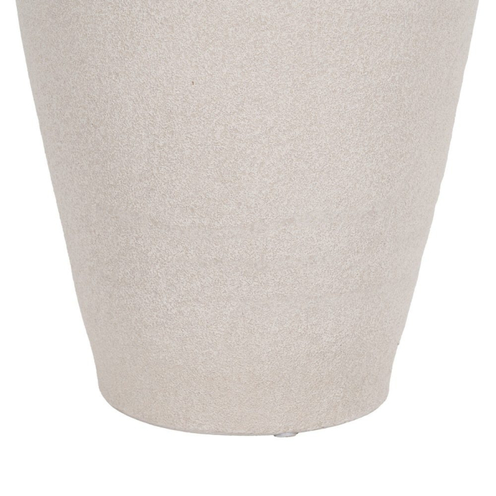 Vază decorativă înaltă din ceramică albă formă conică finisaj mat [6]