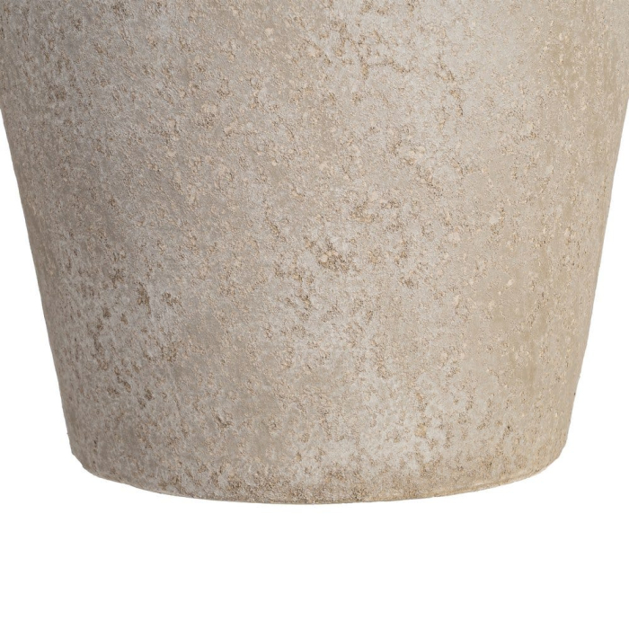 Vază decorativă înaltă ceramică crem formă rotunjită [6]