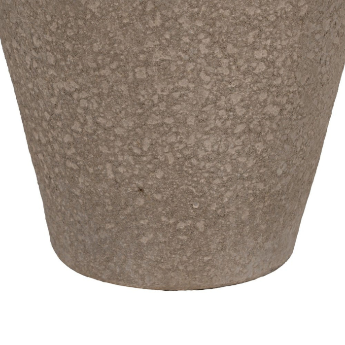 Vază decorativă înaltă din ceramică gri texturată formă conică [6]