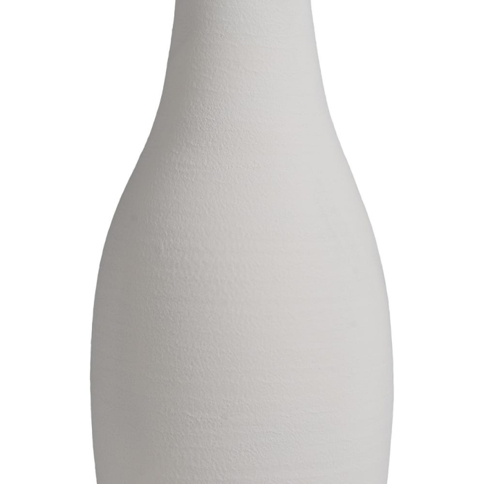 Vază decorativă lut alb formă alungită [4]
